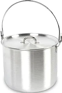 AceCamp® Camping Pot for Gas Stoves Made of Aluminium with Handle and Lid [Miscellaneous] - Camping Pots for Gas Cookers, Grills and Fire - Camping Pot Set Camping Pot - Camping Cooking Pot