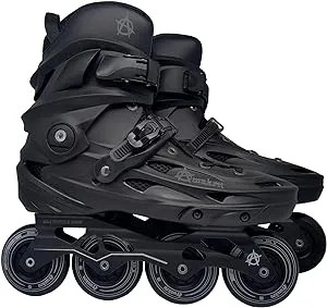 Awaken 4 Wheel Inline Skate Roller Blades (Black)