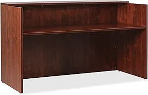 Lorell Essentials Reception Desk, Cherry