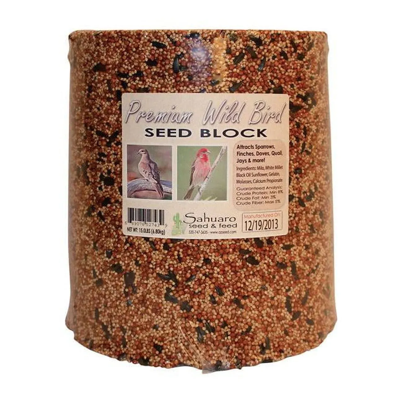 Sahuaro Seed Assorted Species Bird Food Block Millet 15 lb.