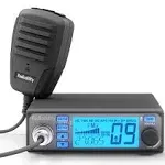 Radioddity CB-500 CB Radio Mobile Transceiver with Noise Reduction, AM FM, 4W Power Output, Instant Emergency Channel 9/19, Support PA System, and 7 Color Backlit Display, for Truckers