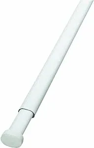 Levolor Oval Spring Tension Rod 48" - 86" White