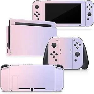 Duo Color Skin Compatible with Nintendo Switch Skin Decal Pastel Pink