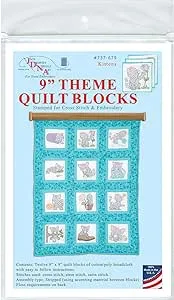 Jack Dempsey Needle Art Kittens 9" Theme Quilt Blocks