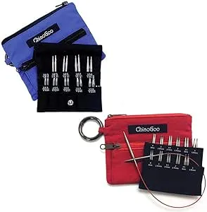 ChiaoGoo Twist Shorties Interchangeable Knitting Needle Set Bundle, Sizes US 0 - US 8