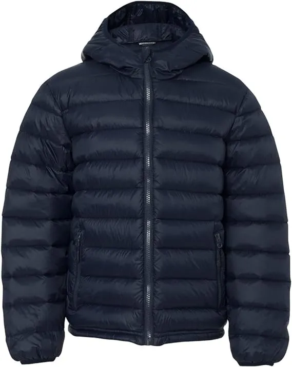 Weatherproof 32 Degrees Youth Packable Hooded Down Jacket S Classic Navy