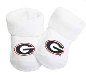 Georgia Bulldogs Baby Toe Booties