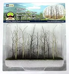 JTT Woods Edge Trees Bare 3" to 3.5" HO-Scale Model Train