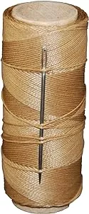 T W Evans Cordage 11411 2 Ounce Wax Sail Kit with Needle in Brown