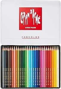 Caran d'Ache Fancolor Color Pencils, 30 Colors