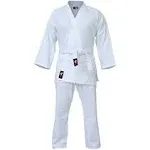 G4 Karate Suit GI Aikido Training Adult Student Uniform Set Free Belt Black White