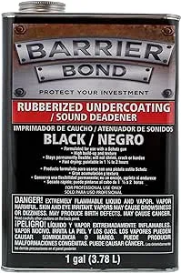 Custom Shop Barrier Bond Black Rubberized Undercoating Sound Deadener - Gallon