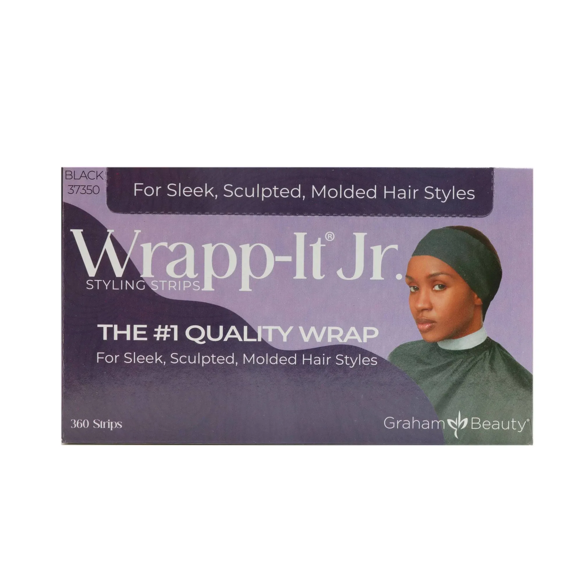 Graham Beauty - Wrapp-It Jr. Styling Strips Black Regular Size