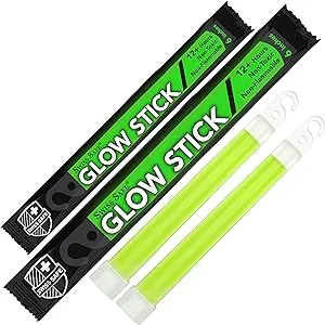 Swiss Safe Premium 6&#034; Glow Sticks Extra Bright 12+ Hour Duration Emergency Re...