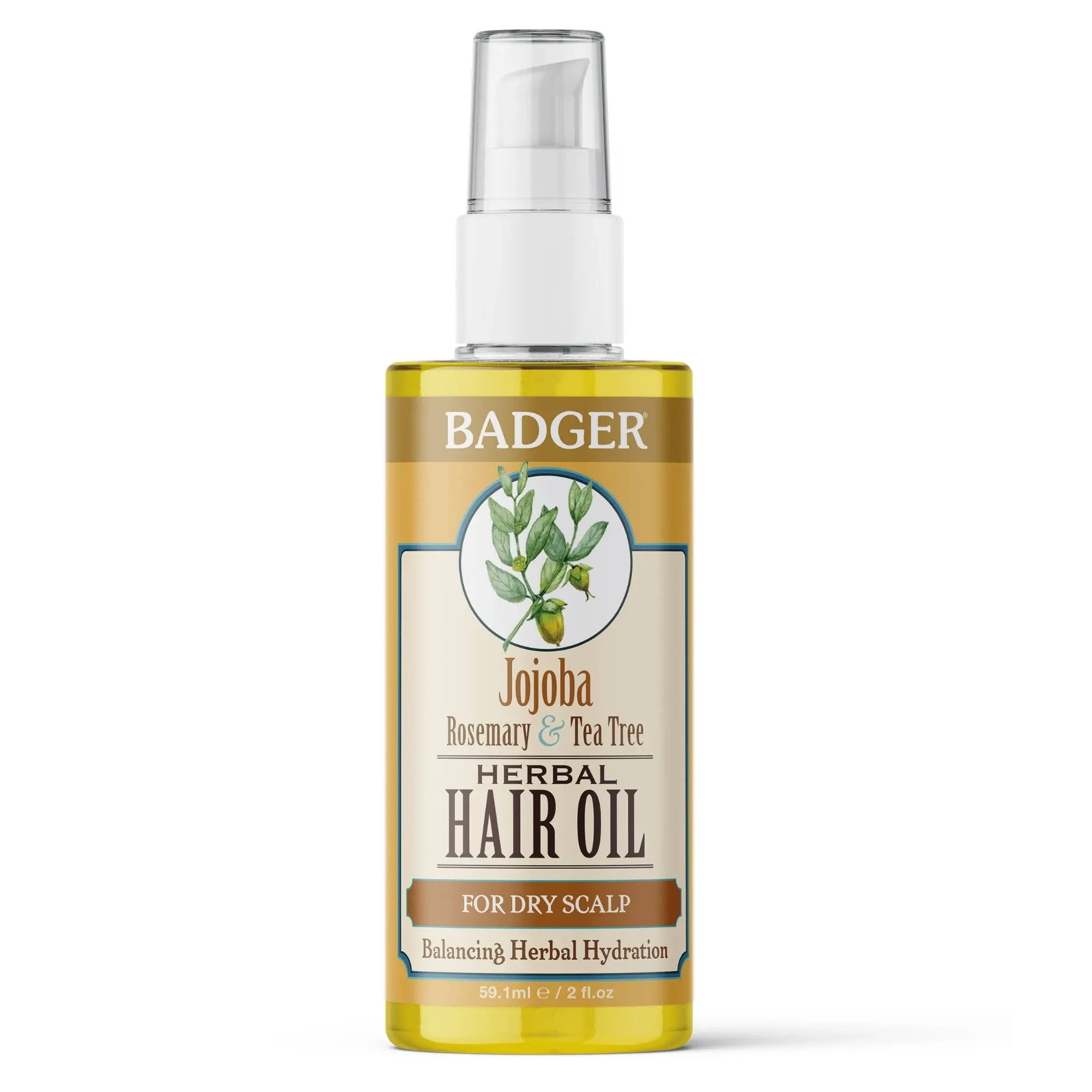 Hair Oil Jojoba  59 Ml By Badger Balm