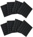 Gator (8) Pack of 2 Inch -Thick Acoustic Foam Pyramid Panels 12x12 Charcoal