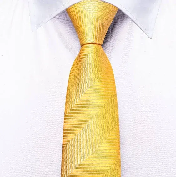 DiBanGu Men's Plaid Silk Tie