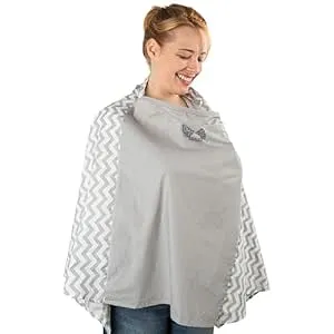 Fair-e-Trade Poncho Rigid Neckline Nursing Cover, 100% Premium Breathable Cotton