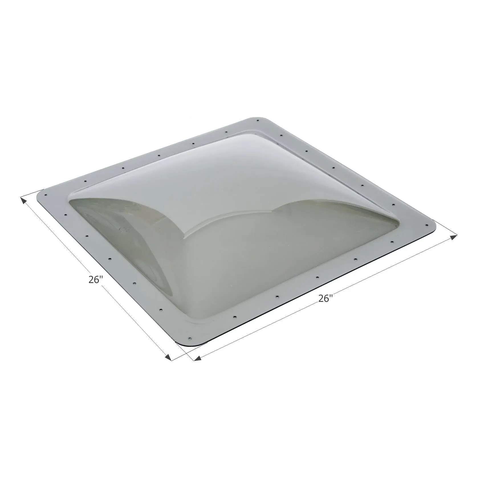 ICON 12121 RV Skylight SL2222-22" x 22" x 4", Smoke