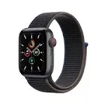 Apple Watch SE - 40mm - GPS + Cellular - Space Gray Aluminum Case - Charcoal Sport Band