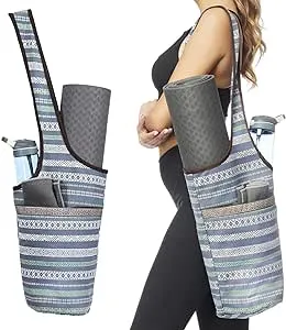 Entiforry Yoga Mat Bag with Large Size Pocket and Zipper Pocket Yoga Mat Bags and ...