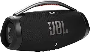 JBL Boombox 3 Wireless Bluetooth Streaming Portable Speaker, Black - IP67 Dustproof and Waterproof, up to 24 Hours of Play Time - WEPGPY Cable