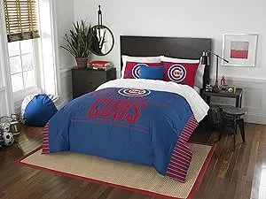 Officially Licensed MLB Full/Queen Grand Slam Comforter & Sham Bedding, Soft & Cozy, Washable, Throws & Bedding, 86" x 86"