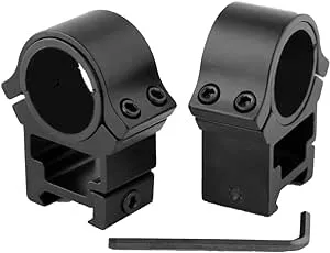 1 Inch High Profile Scope Rings - 1" Scope Mount Picatinny Rail Weaver Scope Rings, Scope Rings Mount