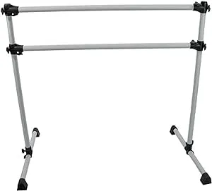 VITA Barre Portable Freestanding Double Ballet Barre, Prodigy, Aluminum | Adjustable Height, USA Made, Home or Gym Exercise Equipment for Kids & Adults | Dance, Fitness, Pilates