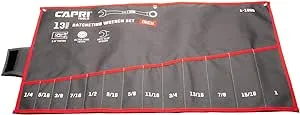 Capri Tools Wrench Roll Up Pouch Standard Pockets