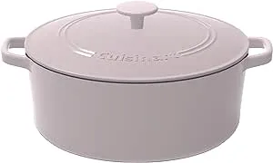 Cuisinart Chef's Classic Enameled Cast Iron Round Covered Casserole (Blue Gradient, 7- Quart)