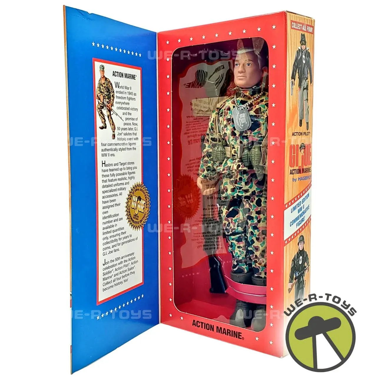 12" Gi Joe Action Marine Action Figure WWII 50th Anniversary Numbered Commemorative Edition (Hasbro 1995)