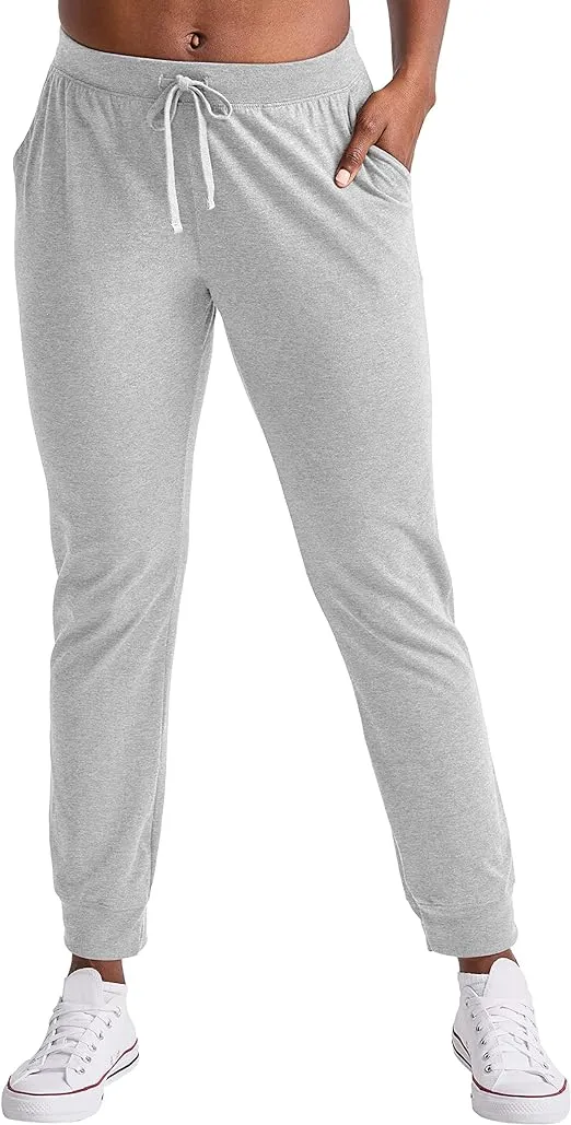 Hanes Women's Cotton Jersey Joggers