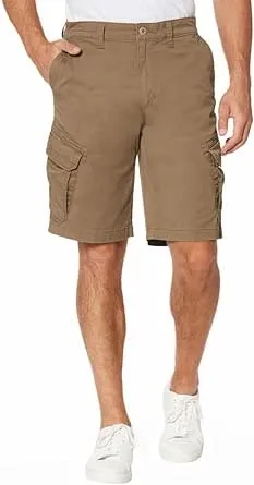 Unionbay Mens Flex Waist Lightweight Cargo Shorts Tan / 34