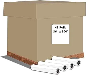 Alliance Wide Format Paper Bond Engineering Rolls (45 Rolls, 36 In x 500 Ft)