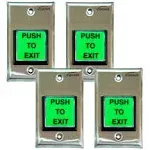 Visionis Vis-7000 Green Square Push to Exit Button