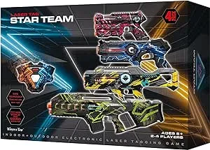 Laser Tag, Lazer Tag Sets with Gun and Vest Set of 4, Gift Ideals for Kids Age 8+ Year Old Cool Toys, Outdoor Game for Teenage Boys, Girls,Adults and Family