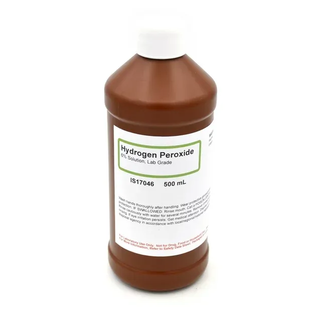 6% Laboratory-Grade Hydrogen Peroxide, 500ml - The Curated Chemical Collection