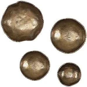 Uttermost Lucky Coins - 11 Inch Wall Bowl (Set of 4)