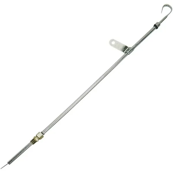 Moroso 25970 Dipstick with Tube Engine Steel/Aluminum Chrome Universal Each