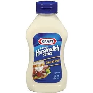 4 BOTTLES Kraft Horseradish 12 Oz Squeeze Bottle Sauce Roast Great on Beef