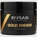 By Vilain Gold Digger Hair Wax - Super Strong Hold Matte Finish Clean Cut Look Long Lasting Hair Pomade Easy to Style for Fullness & Texture Smoothing & Slick Hair Molding Wax Paste Gel for Men 65ml