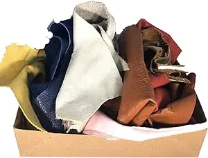 Full Grain Leather Scraps and Remnants: Sold by The Pound (Variety, 1 LB)