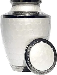 Eternal Harmony Cremation Urn for Human Ashes | Funeral Urn Carefully Handcrafted with Elegant Finishes to Honor and Remember Your Loved One | Adult Urn Large Size with Beautiful Velvet Bag