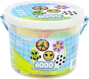 Perler Multi Mix Assorted Fuse Bead Bucket, 6000 pcs