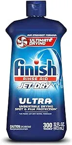 Finish Jet-Dry Plus Dishwasher Rinse Aid 32 fl oz (2 Pack)