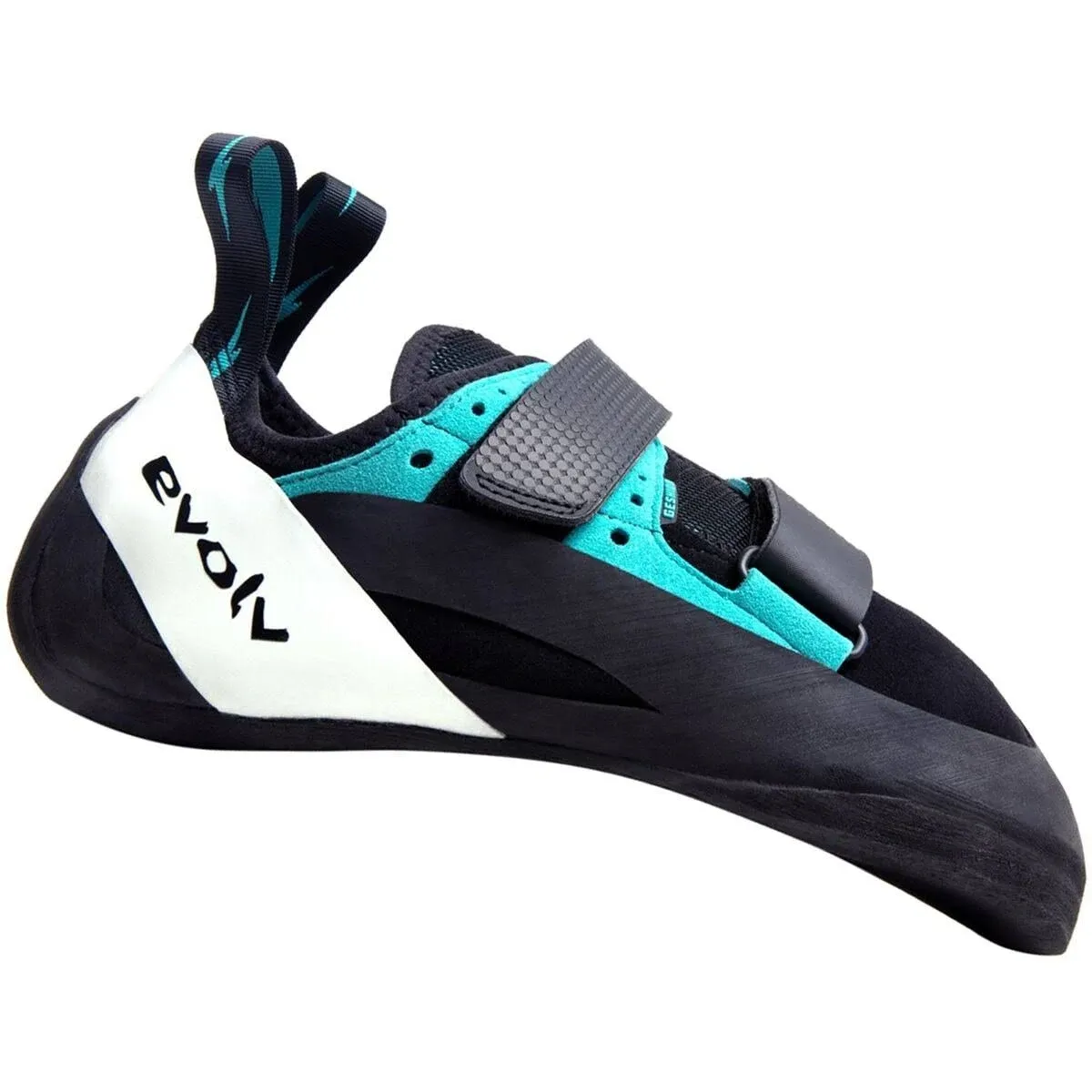 Evolv Geshido Climbing Shoes - Men's Black/Teal/White / 11