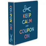 Ultra Pro 3-Ring Coupon Organizer Binder - Keep Calm