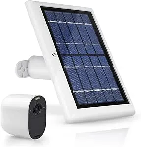 [Updated Version] Wasserstein Solar Panel Compatible with Arlo Essential 2K Outdoor Security Camera (2nd Gen) / XL (2nd Gen) & Essential Spotlight (Camera NOT Included)