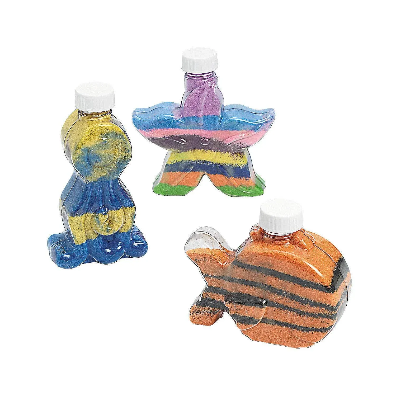 Under The Sea! Art Bottles- 1 DZ - Craft Supplies - 12 Pieces, Beige